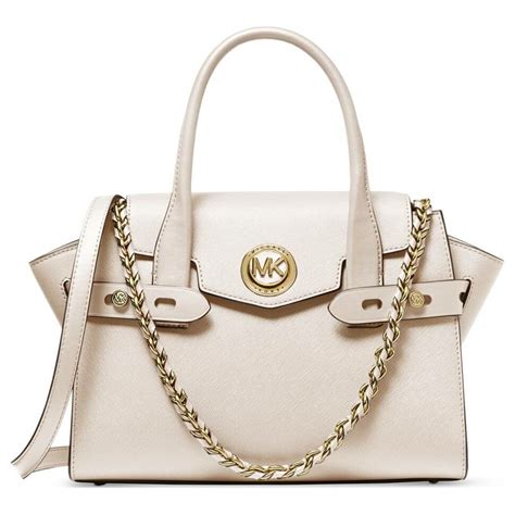 michael kors carmen small saffiano|Carmen Small Saffiano Leather Belted Satchel .